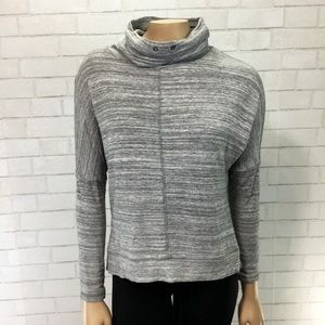Lou & Grey Space Dye Cowl Neck Longsleeve Sz Small